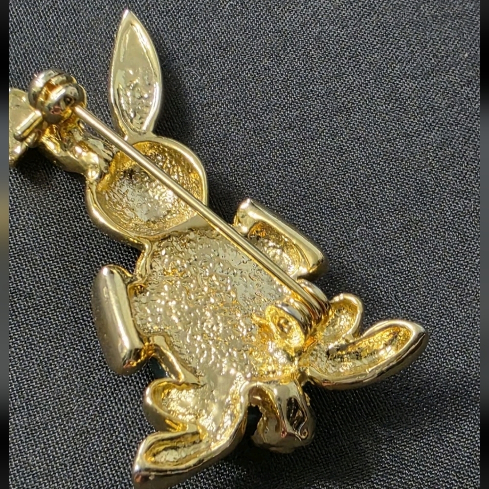 Estate - Gold Tone - Rabbit/Bunny - Vintage Brooch - Item 262 - Picture 4 of 4